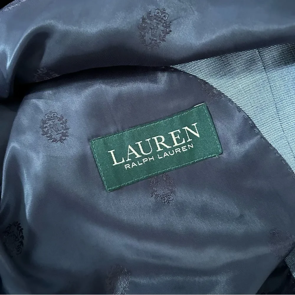 Lauren Ralph Lauren Blue Wool Blend Single Breasted Blazer Size 50R